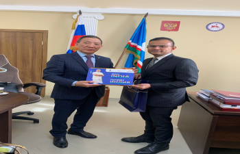  Meeting with Mr. Afanasy Noev, Minister of Culture and Spiritual Development, Republic of Sakha(Yakutia)